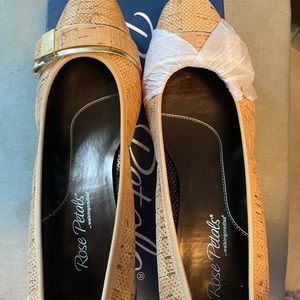 Walking Cradles Brooklyn Cork/Gold Pump Size 9W